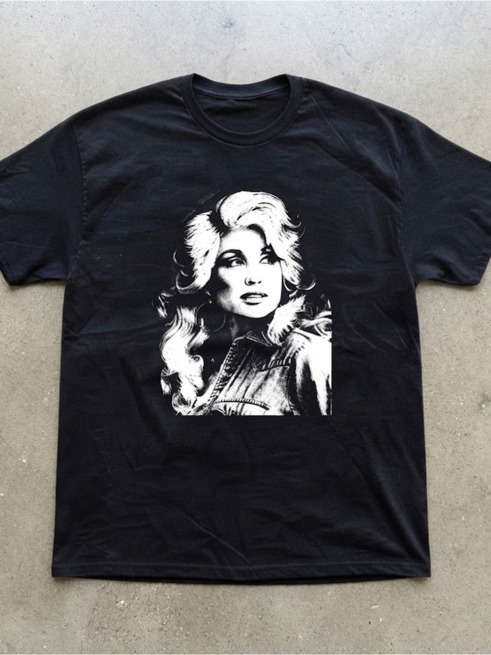Country Music Legend Graphic Black Cotton Gildan T-Shirt